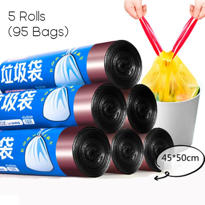 BowLift | Unscented Ultra Strong Drawstring Trash Bags, for Kitchen, Bathroom, Office & More