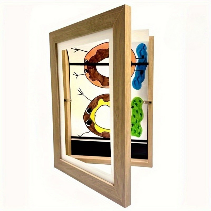 BowLift | Digital Photo Frame Magnetic Wood Wall Display