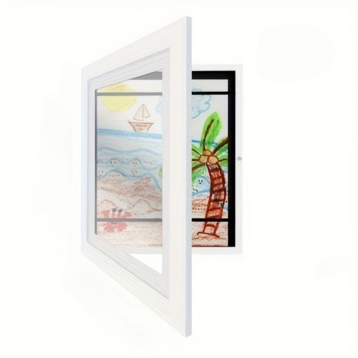 BowLift | Digital Photo Frame Magnetic Wood Wall Display