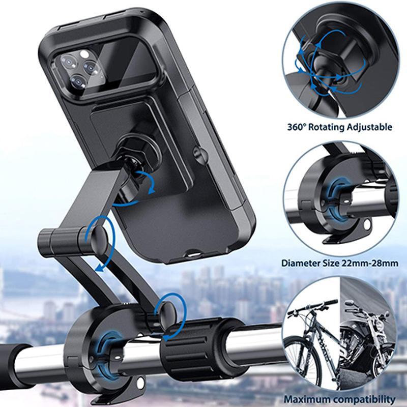 RideCharge Pro – Waterproof Phone Holder with USB and 15W Wireless Charging for Bike and E-Bike | Bowlift