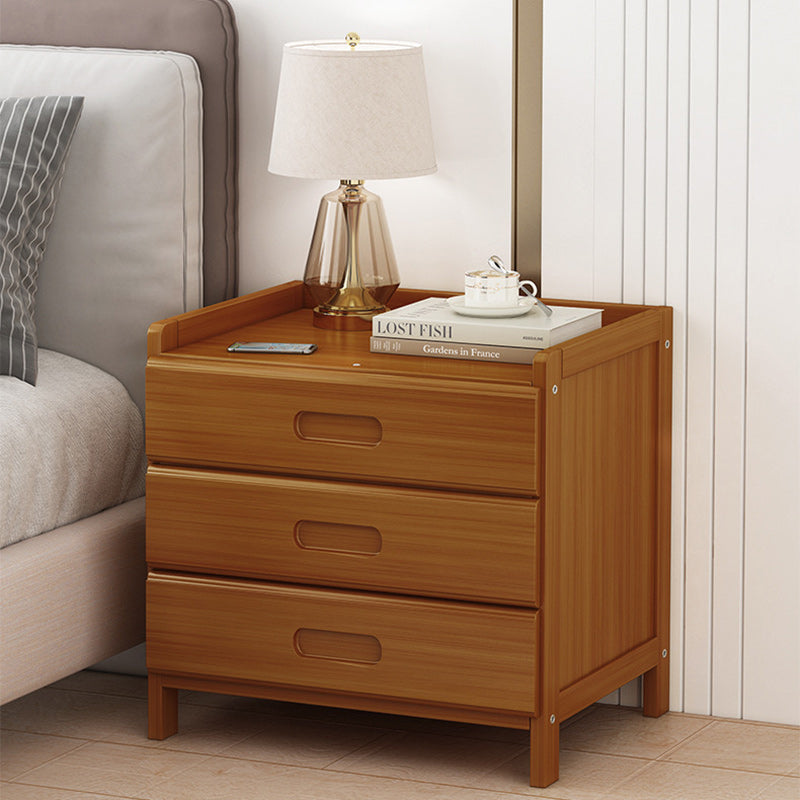 BowLift | HanaCrate Japanese Nightstand | Solid Wood | 1 or 3 Drawers | Minimalist Design for Bedroom