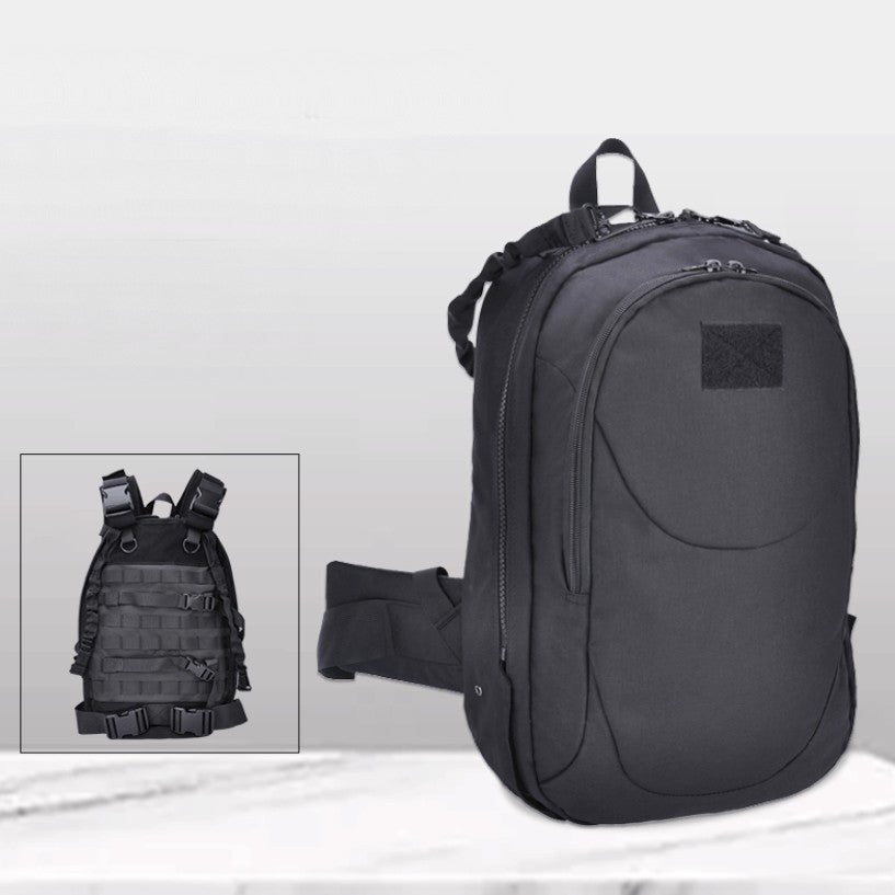 BowLift | Tactical Transformable Vest Backpack, with Durable & Waterproof Material, Adjustable Straps & Mount System, for Outdoors, Hiking, Travel & More