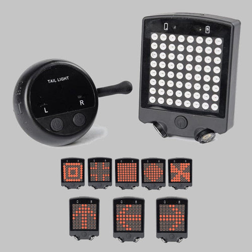 BowLift | USB Rechargeable LED Bike Turn Signal Laser Light, with Remote Control & Waterproof Design