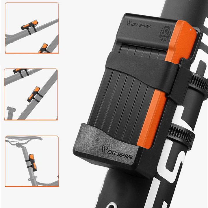 BowLift | Portable Foldable Tough Bicycle Lock, with Segmented Design, for BIkes