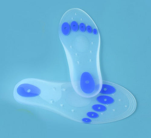 BowLift | Transparent Liquid Silicone Insoles, with Arch Massage, Breathable and Shock Absorption Design, for Men and Women (1 Pair)