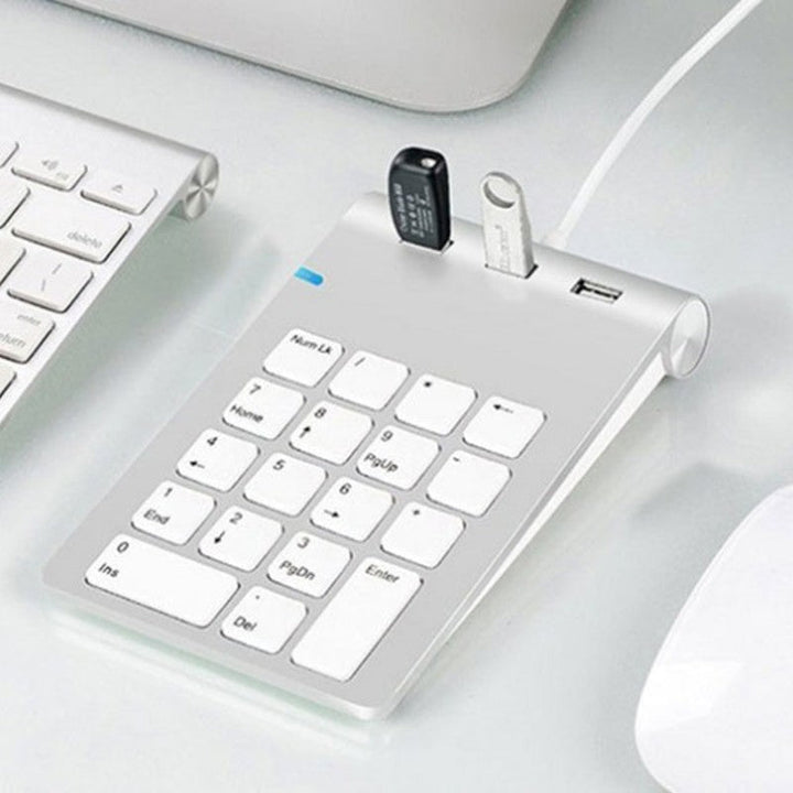 BowLift | Portable Laptop Numeric Keypads, with 3*USB3.0 Ports & Sleek Design, for Windows & IOS