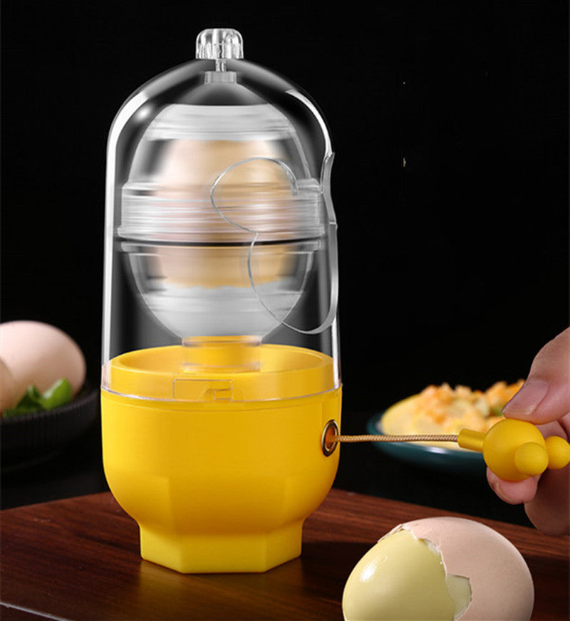 BowLift | Golden Egg Maker, Mix Yolk and Eggwhite with Pulling Rope, for Breakfast, Family Gathering, Party & More