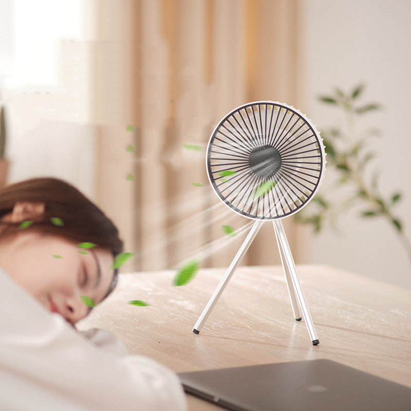 Portable Rechargeable Fan with Flexible Tripod & 3 Speed Settings, for Travel, Office, Room, Outdoor | Bowlift