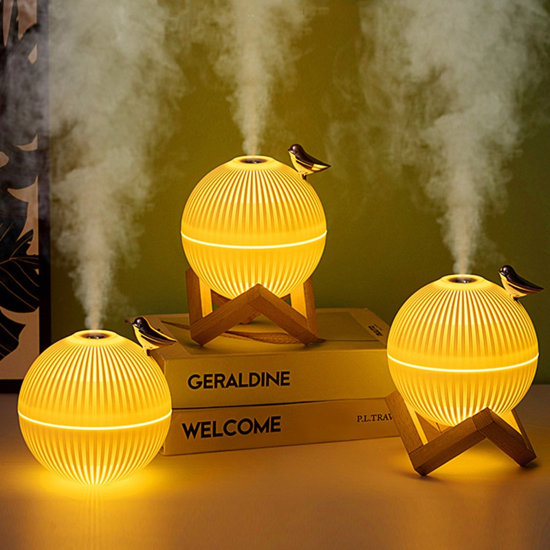 BowLift | USB Quiet Desktop Humidifier, with Large Capacity Water Tank, Adjustable Light & Mist Outputs, for Home & Office