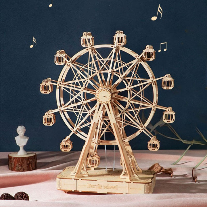 BowLift | 3D DIY Music Wooden Puzzle Sky Wheel, for Adults and Teens