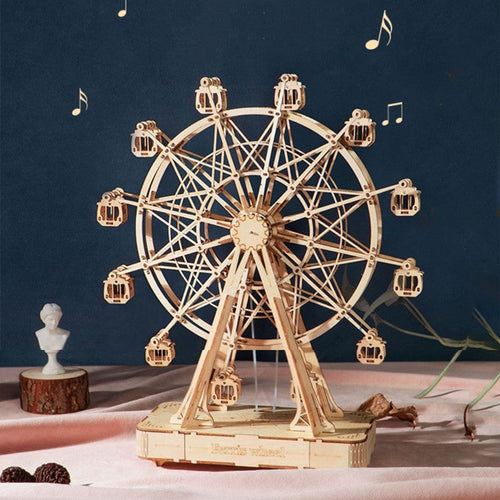 BowLift | 3D DIY Music Wooden Puzzle Sky Wheel, for Adults and Teens