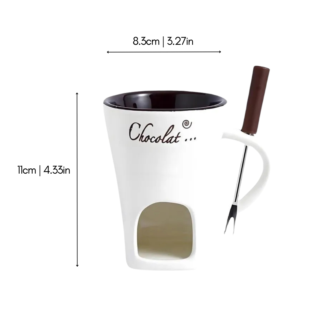 ChocoFondue - Elegant Bowl for Meltable Chocolate & Cheese Bowlift