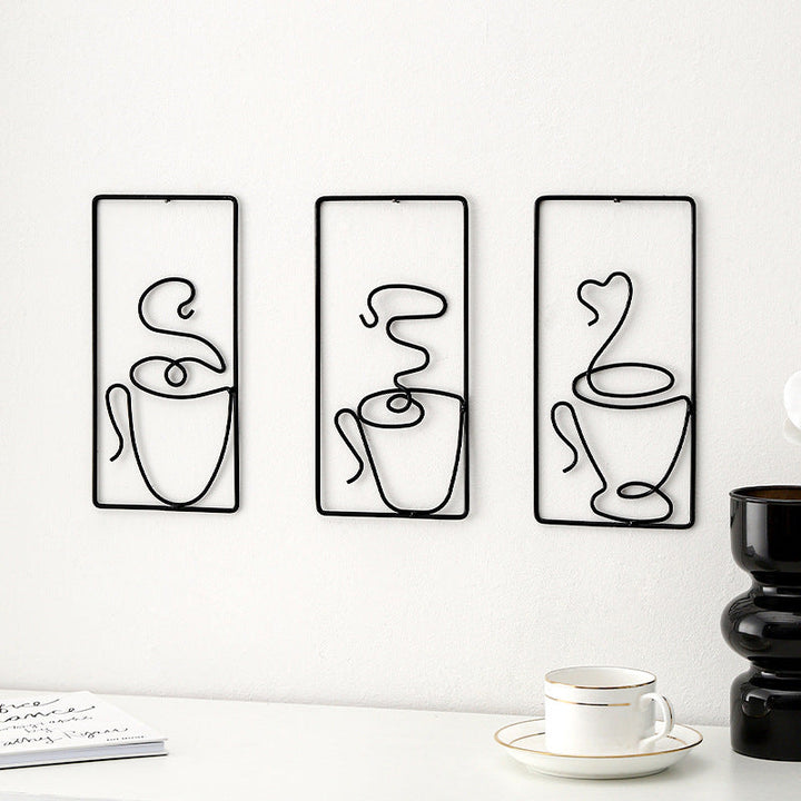 BowLift | Modern Abstract Cat Metal Wall Hanging for Stylish Home Decor