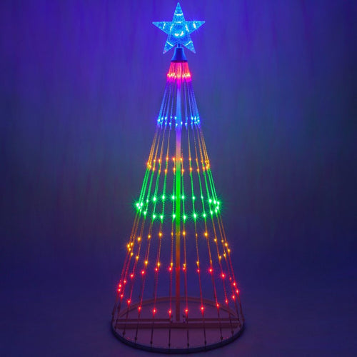BowLift | Christmas – Multicolored LED-animated Outdoor Christmas Tree Light Show