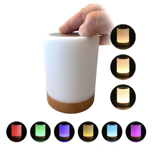 LED dimmable table lamp with touch & RGB color change | Bowlift