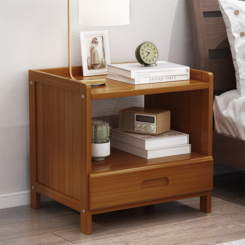 BowLift | HanaCrate Japanese Nightstand | Solid Wood | 1 or 3 Drawers | Minimalist Design for Bedroom