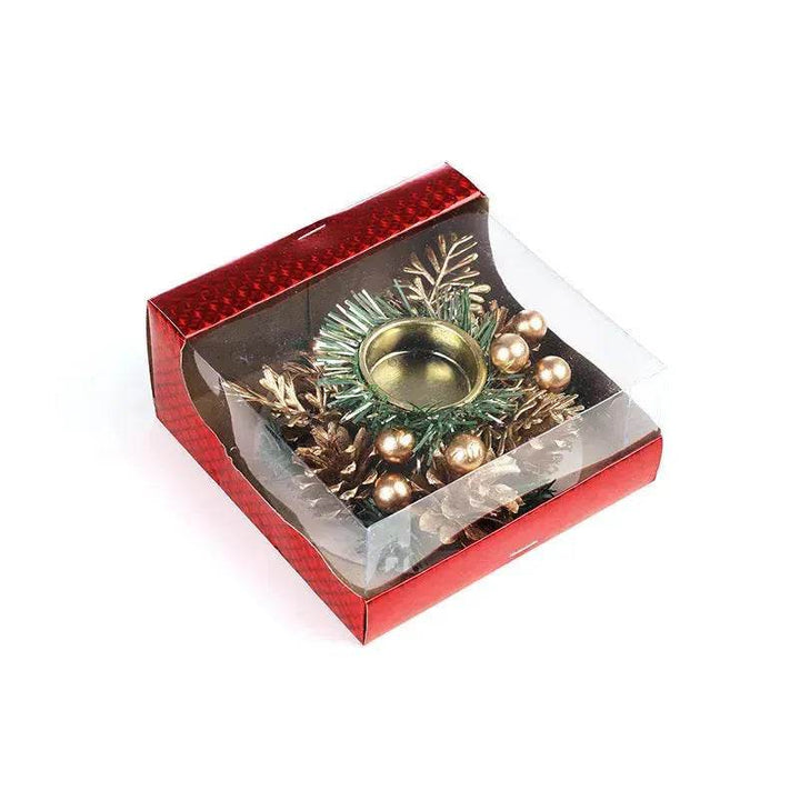 BowLift | Christmas candle wreath Xmas New Year candle holders decors
