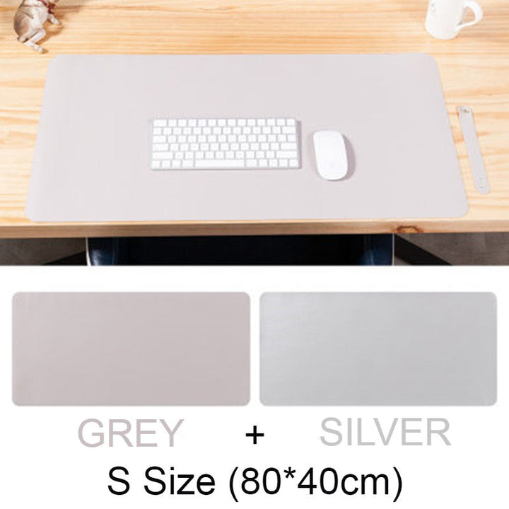 BowLift | Double-sided Large Waterproof PU Leather Desk Mat, for Office and Home