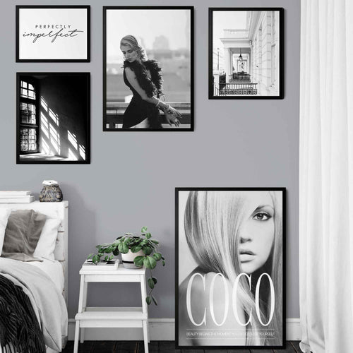 Black & White London Elegant Facade Photo Print | Bowlift