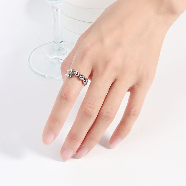 BowLift | 4 Beads Adjustable Anxiety Relief Ring