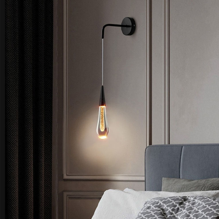 BowLift | LumeTear Luxe LED Wall Lamp Dimmable Drop Design for Bedroom and Living Room