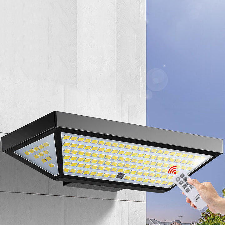 Simple Solar Trapezoid LED Multifunctional Outdoor Waterproof Garden Wall Sconce Lamp | Bowlift