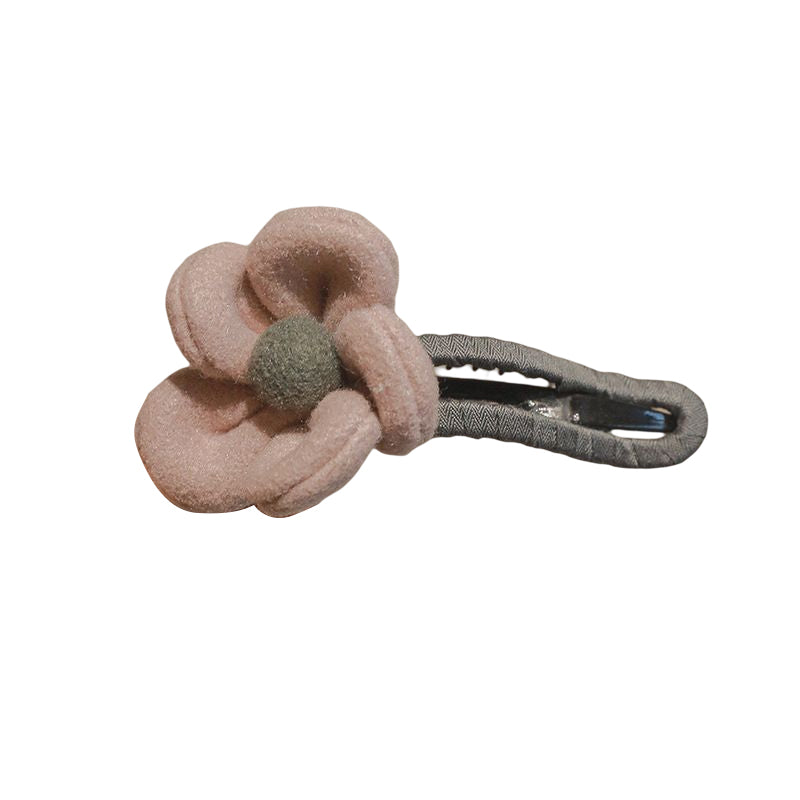 Elegant Plush Flower Hairpins Bowlift