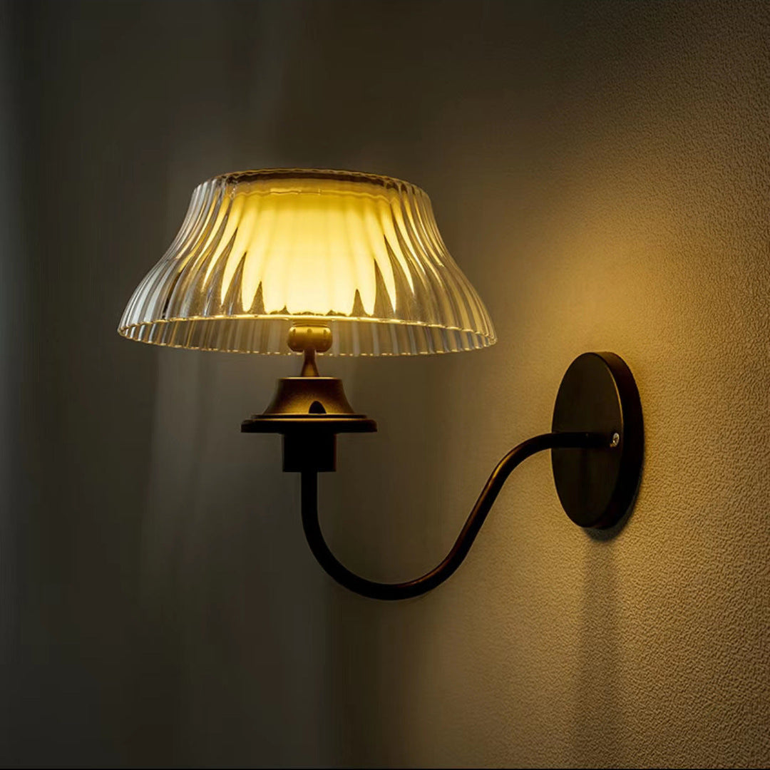Contemporary Retro Solar Iron Alloy Plastic LED Waterproof Wall Sconce Lamp For Outdoor | Bowlift