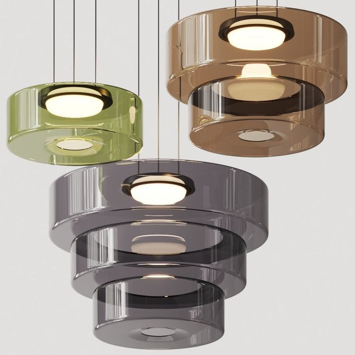 BowLift | Modern Glass Pendant Lamp in Bauhaus Style - AuroraSphere