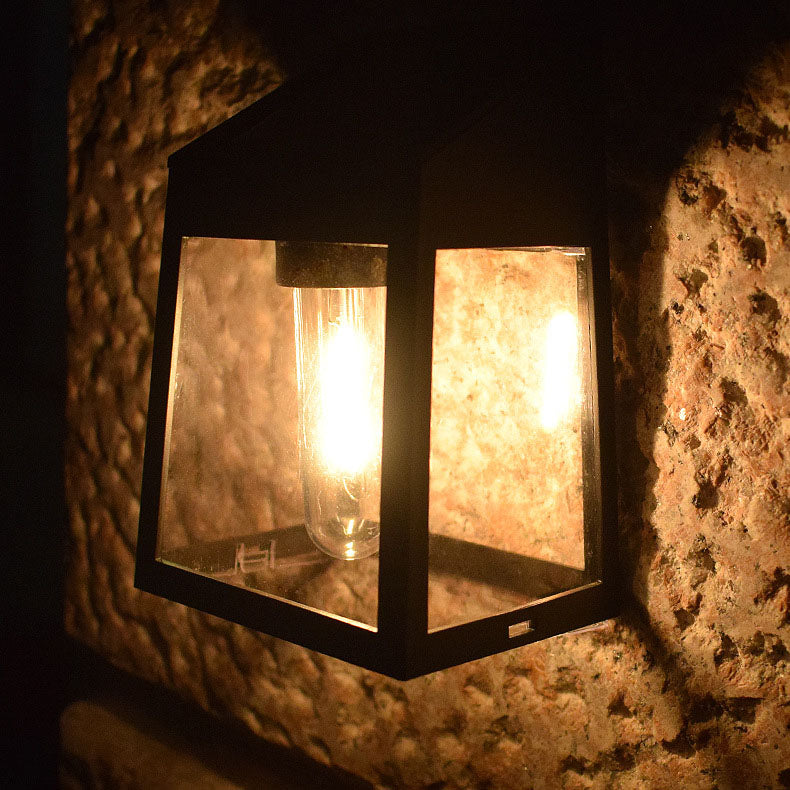 Modern Square Plastic Solar LED Outdoor Waterproof Garden Landscape Wall Sconce Lamp | Bowlift