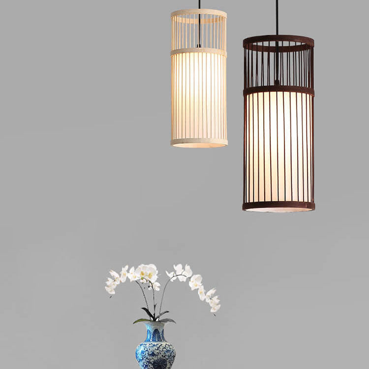 BowLift | Bambora Zen Pendant Light | Handwoven Bamboo Lantern | Japanese Design | Natural Elegance