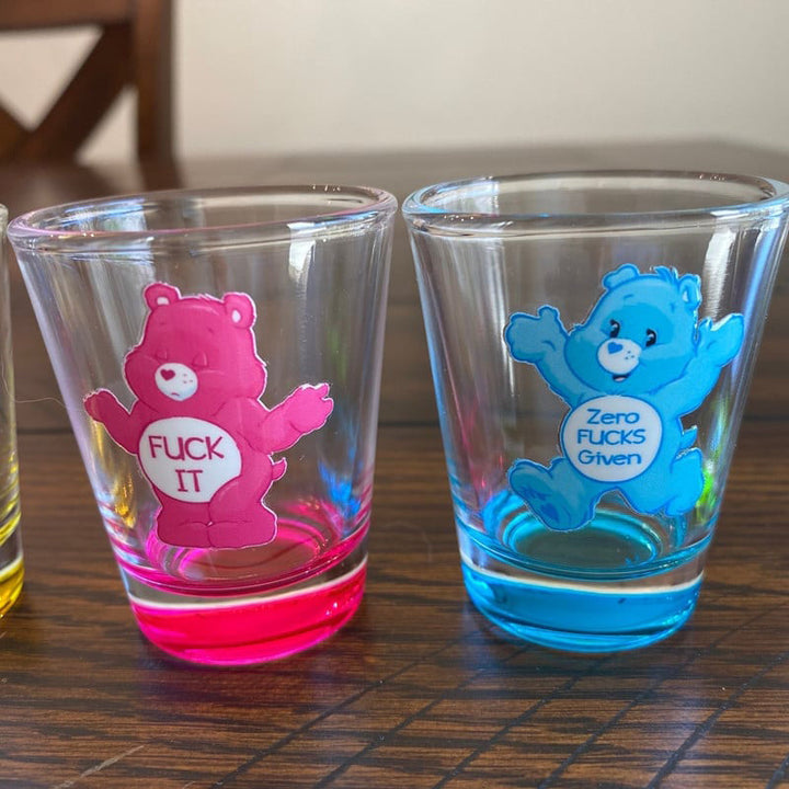 Swear Bears Shot Glasses Set, 6 Pieces | Bowlift