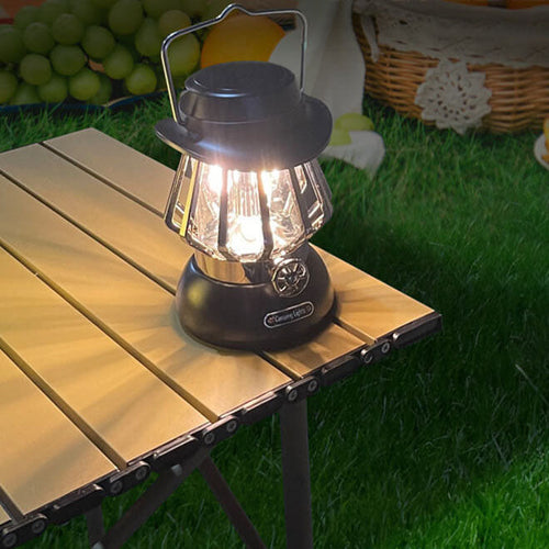 Modern Handheld Metal Texture Camping LED Outdoor Light | Bowlift