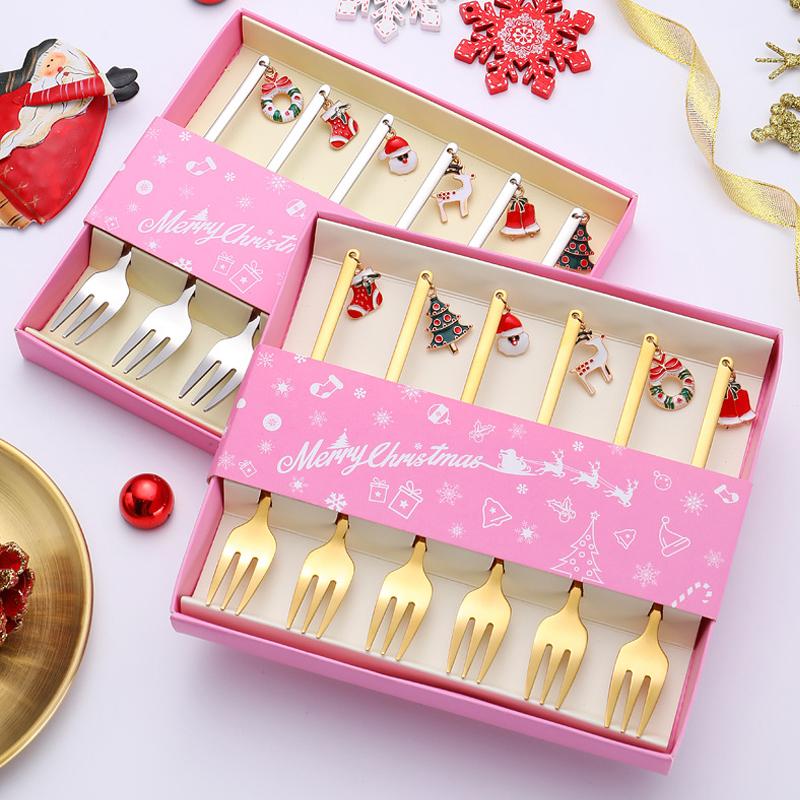 BowLift | Christmas Decorations for Home - Christmas Metal Spoon Gift Set