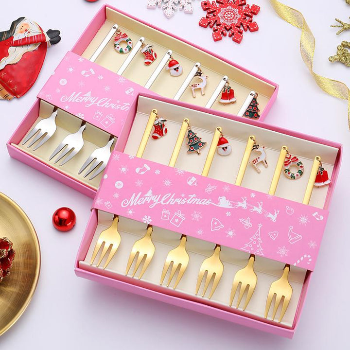 BowLift | Christmas Decorations for Home - Christmas Metal Spoon Gift Set