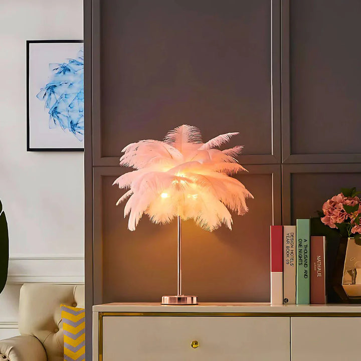 BowLift | Atmospheric Feather Palm Tree Lamp - LumaPalm