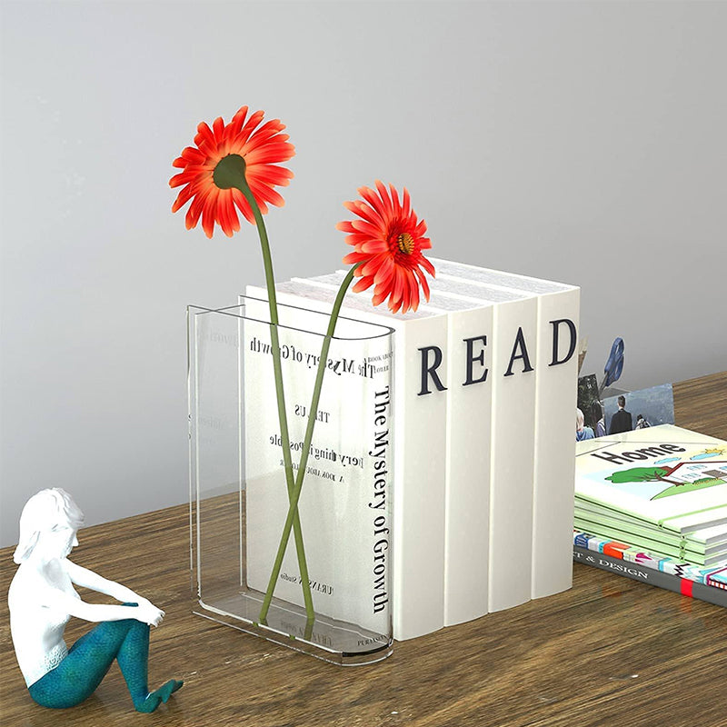 Book Shape Acrylic Vase | Bowlift