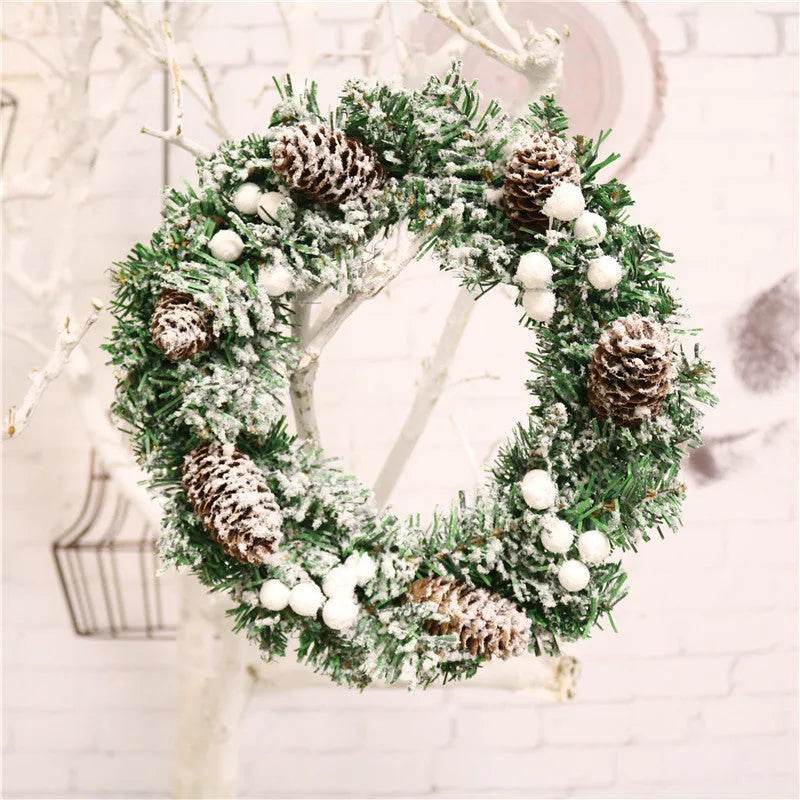 BowLift | Creative Christmas Door Wreath Christmas Decoration Artificial Garland Wreaths For Car Home Window Wall Decoration
