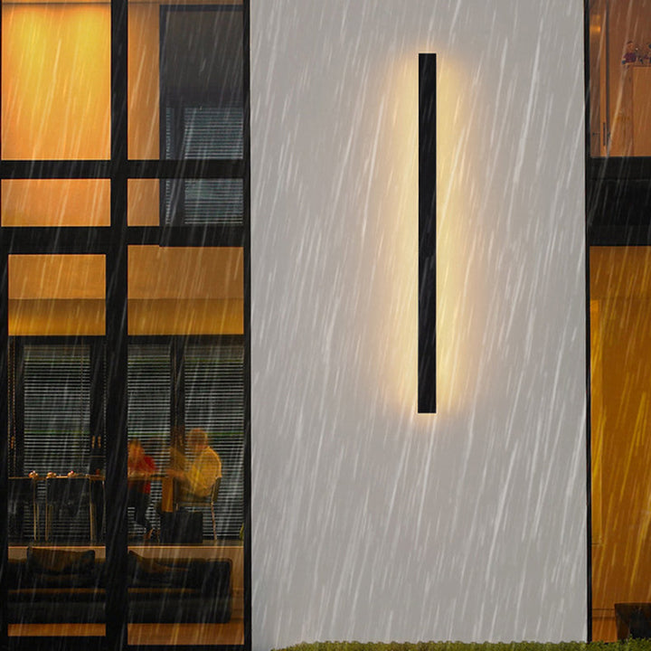 Modern Minimalist Long Rectangular Aluminum Acrylic LED Wall Sconce Lamp For Garden | Bowlift
