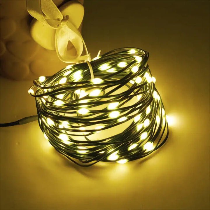 LED string lights with remote control and 8 light settings – 30/40/50 meters – | Bowlift