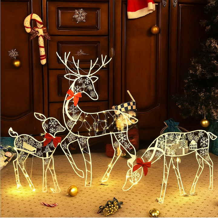 BowLift | Christmas Decorations Light Up Reindeer Figure