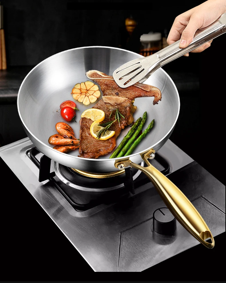 ChefSteel – Professional Stainless Steel Frying Pan for Gas & Induction | Bowlift