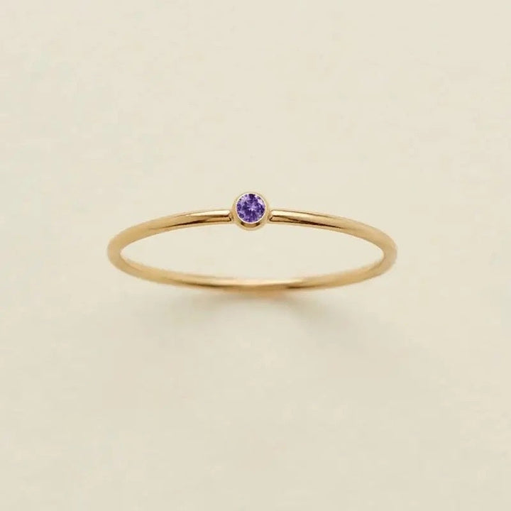 BowLift | Dainty Birthstone Ring
