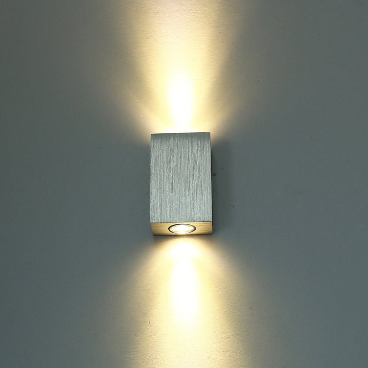 Modern Simplicity Waterproof Aluminum Cubic LED Wall Sconce Lamp For Outdoor Patio | Bowlift