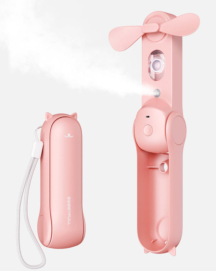Misting Fan Portable, Handheld Personal Mister Fans | Bowlift