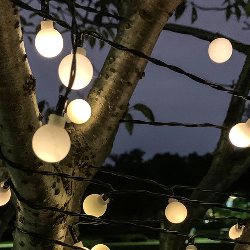 BowLift | Modern Art Deco Waterproof Solar PVC Rubber Acrylic Snow Bee Ball Crystal Ball Teardrop LED String Lights Outdoor Light For Garden