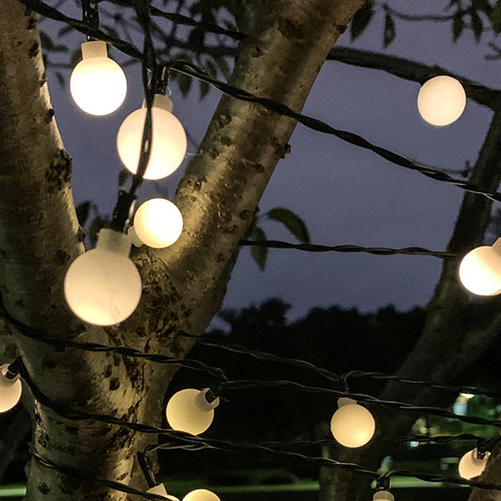 BowLift | Modern Art Deco Waterproof Solar PVC Rubber Acrylic Snow Bee Ball Crystal Ball Teardrop LED String Lights Outdoor Light For Garden