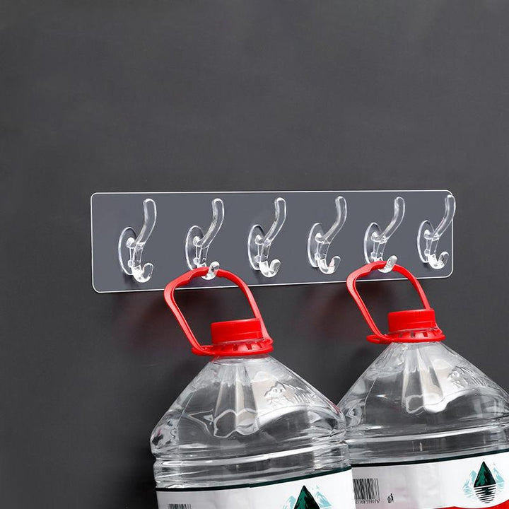 BowLift | Multifunctional transparent 6 hooks