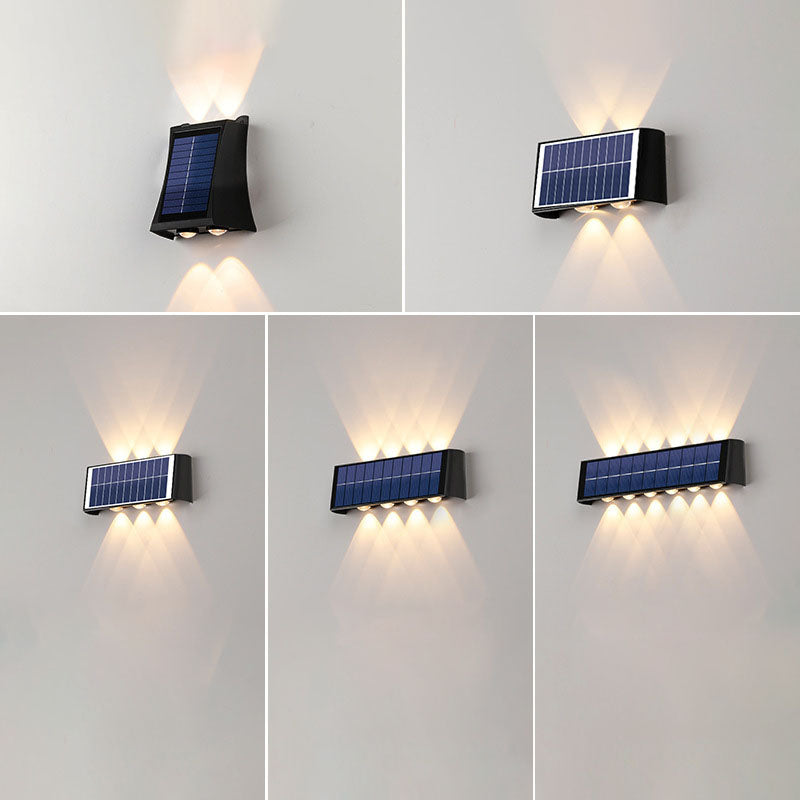 BowLift | Modern Simplicity Solar Waterproof Rectangular ABS PMMA LED Wall Light Lamp For Outdoor Patio