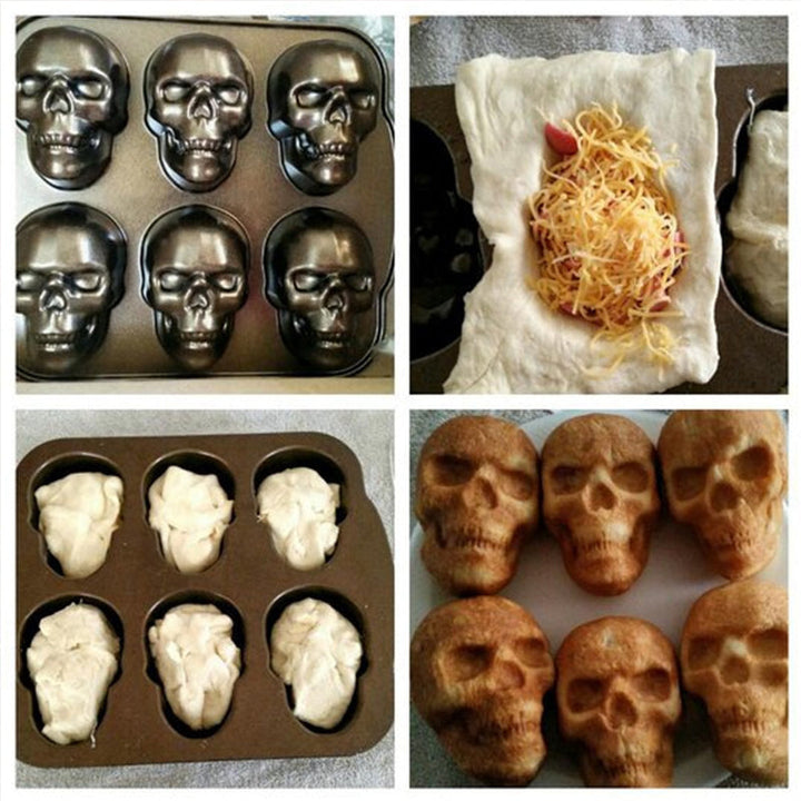 3D Skull Mold - Aluminum Baking Pan | Bowlift
